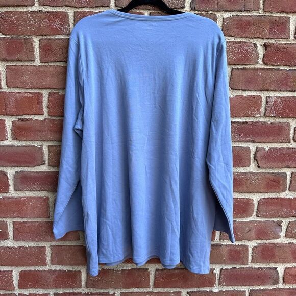 Eileen Fisher Organic Cotton Jersey Long-Sleeve Tee womens 3X NEW - Picture 8 of 9